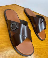 Black Leather Mule