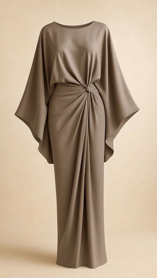 Draped Kaftan Gown